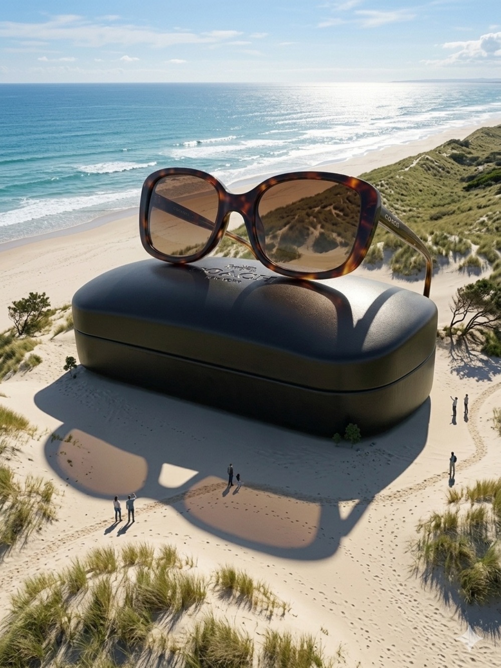 Coach Tortoiseshell Sunglasses with Brown Lenses
